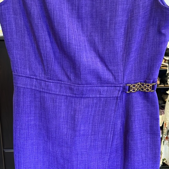 Ellen Tracy midi sleeveless summer dress, purple, size 4 - Picture 3 of 7